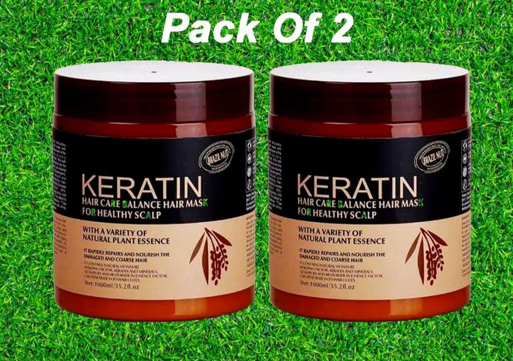 Buy 1 Get 1 free Brazil Nut Keratin Hair Mask 500ML,Pack Of 2 Items ,(Original)
