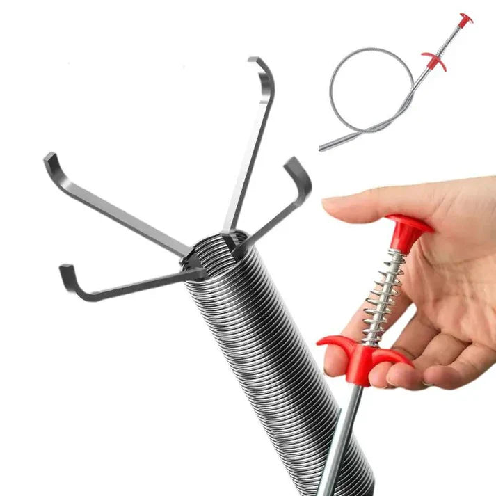 Drain Sink Spring Pipe Clog Remover Cleaning Tool, Drain Sink Rod