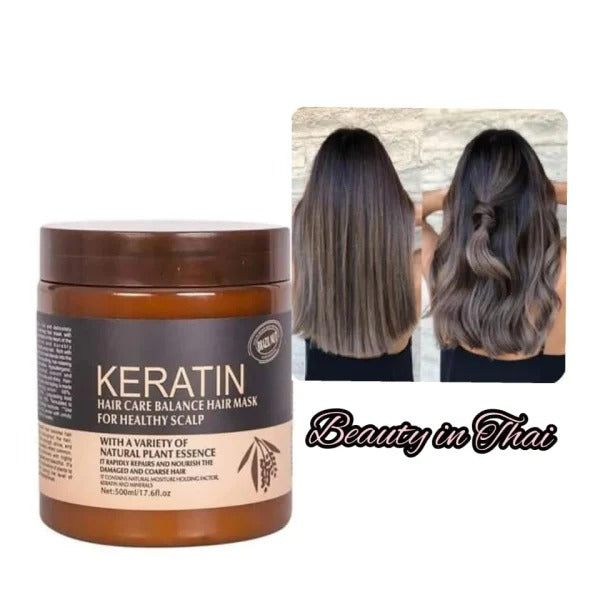 Buy 1 Get 1 free Brazil Nut Keratin Hair Mask 500ML,Pack Of 2 Items ,(Original)