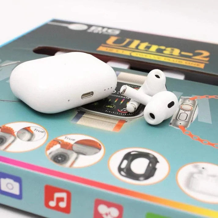 Ultra Smart watch 12 in 1 with Earbuds || Smart watch 12 + 1