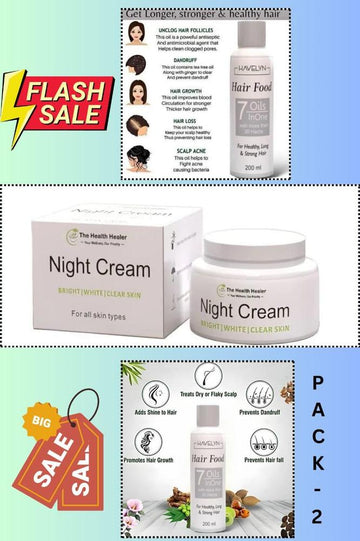 Deal Havelyn Hair Food Oil + Night Cream Pack Of 2